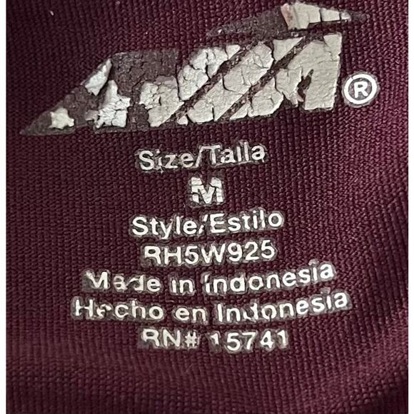 AVIA HI-RISE CROPPED ACTIVEWEAR LEGGINGS, WOMENS, M, PURPLE PINK BLACK ABSTRACT - Picture 7 of 8